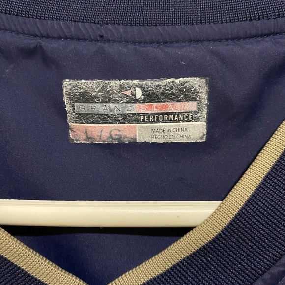 Grand Slam Pullover Windbreaker Navy Blue Size‎ Large - Picture 2 of 3